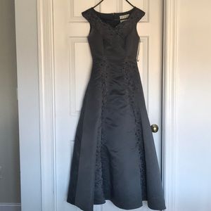 Beautiful Embroidered grey ballgown!